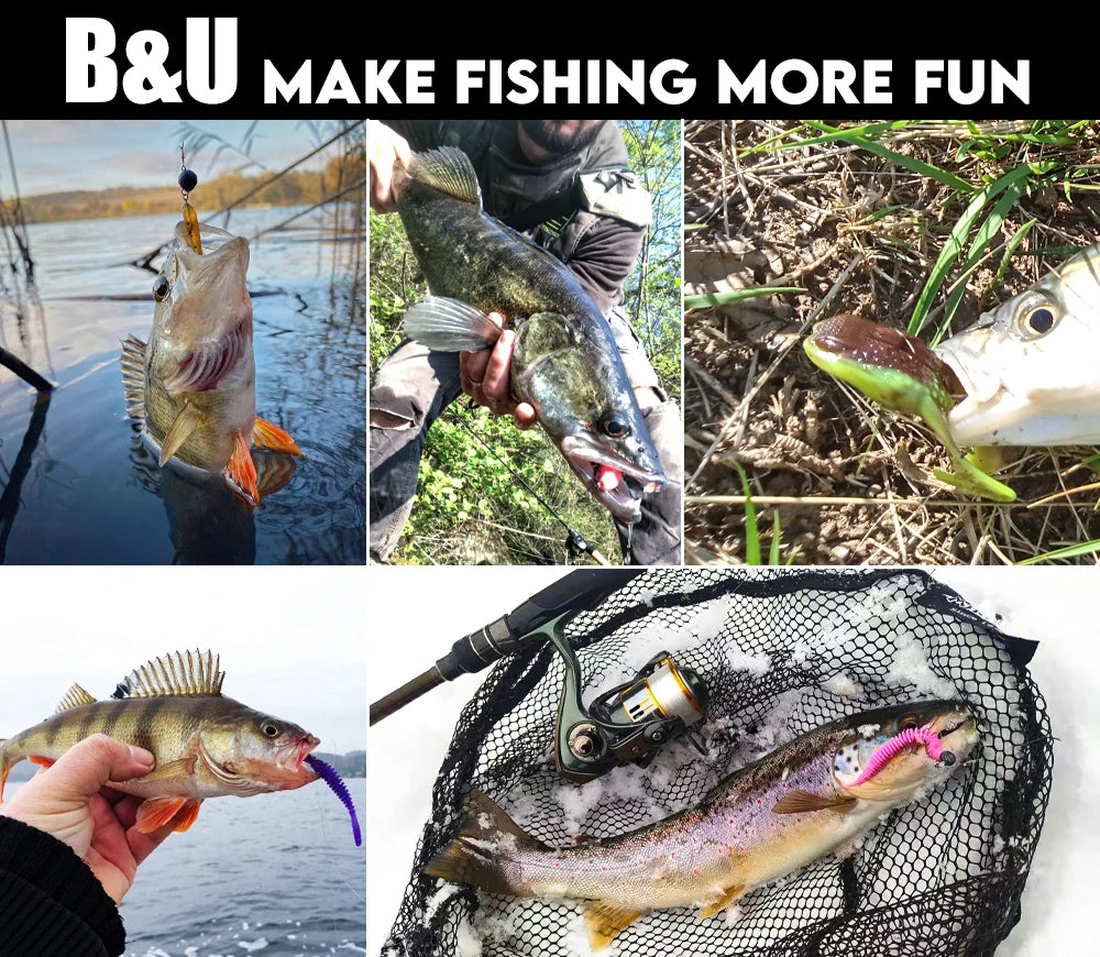 B&U Sinking Pencil Fishing Lure Weight System Silicone Bait Treble Hook Swimbait Wobbler Tackle Jerkbait Artificial Baits