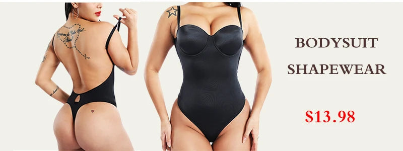 GUUDIA Ribbed Tummy Jumpsuit Daily Shaper Bodysuits Light Control Compress Tummy Control Open Crotch Shapewear Suits Open Crotch