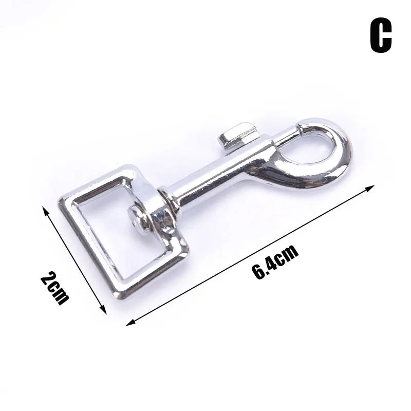 Small Dog Collar Leash Metal Buckle Hardware Sets Straps Swivel Pet Accessories