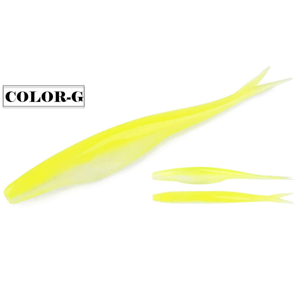 Spinpoler TPR Jerk Shad Slightly Forked Tail Floating Artificial Silicone Swimbait Fishing Lure For Zander Pike Perch Bass Pesca