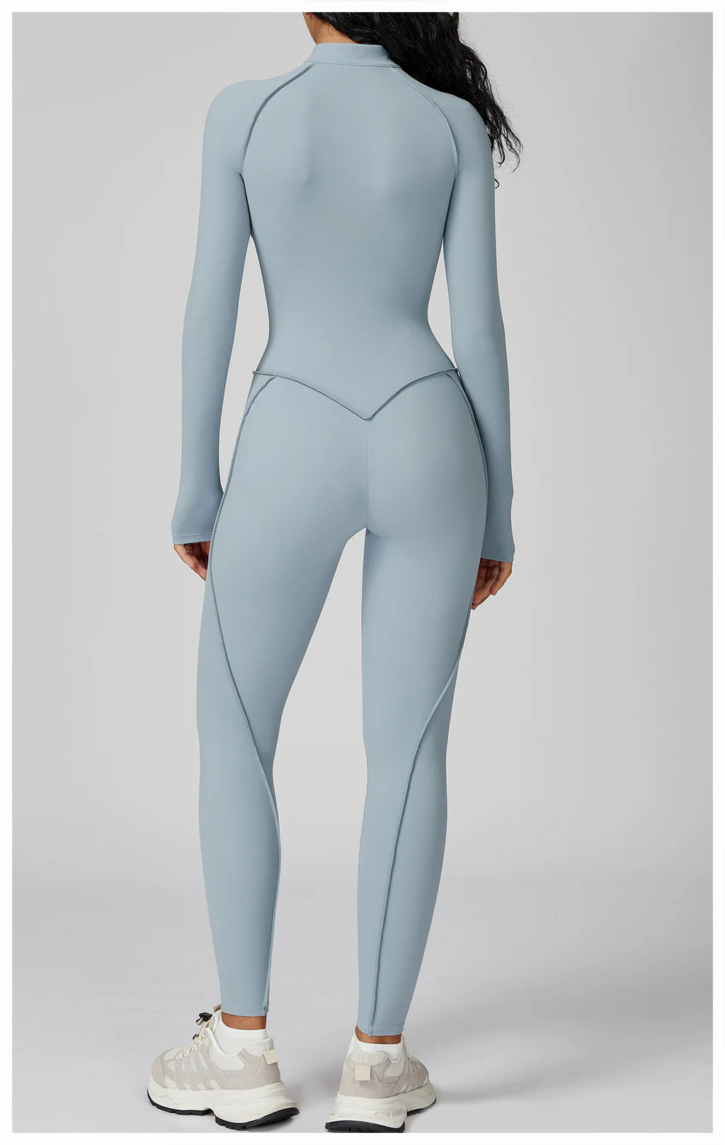 Yoga Bodysuit Long Sleeved Women's Tracksuits Gym Zipper Jumpsuits Sports Workout High-intensity Fitness One-piece Tights Suit