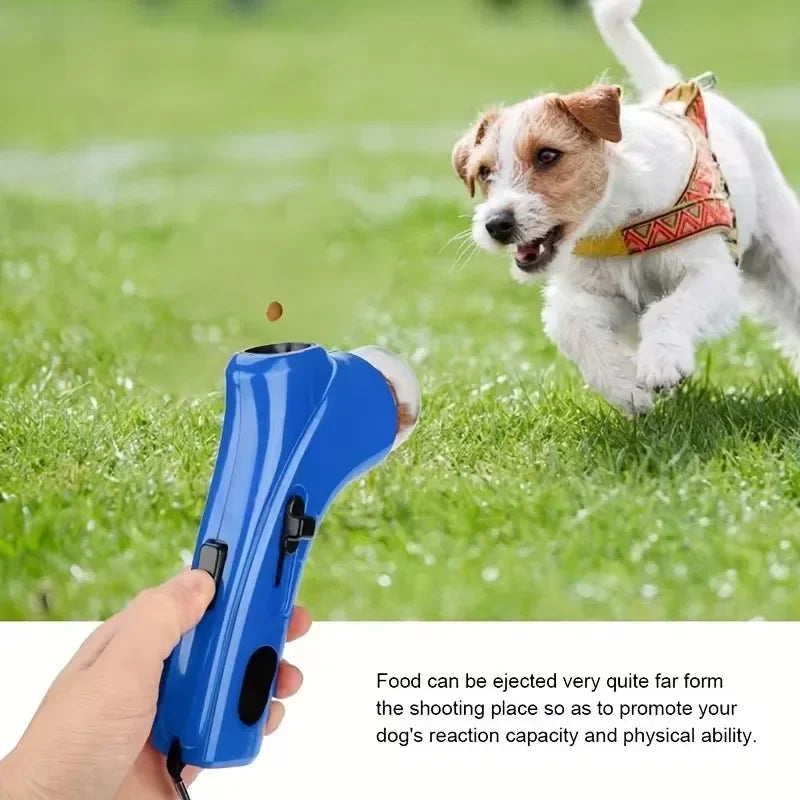 Pet Dog Treat Launcher Toy Interactive Food Catapult Feeder for Puppy Outdoor Training Snack Shooter Gun Pet Supplies Accessori