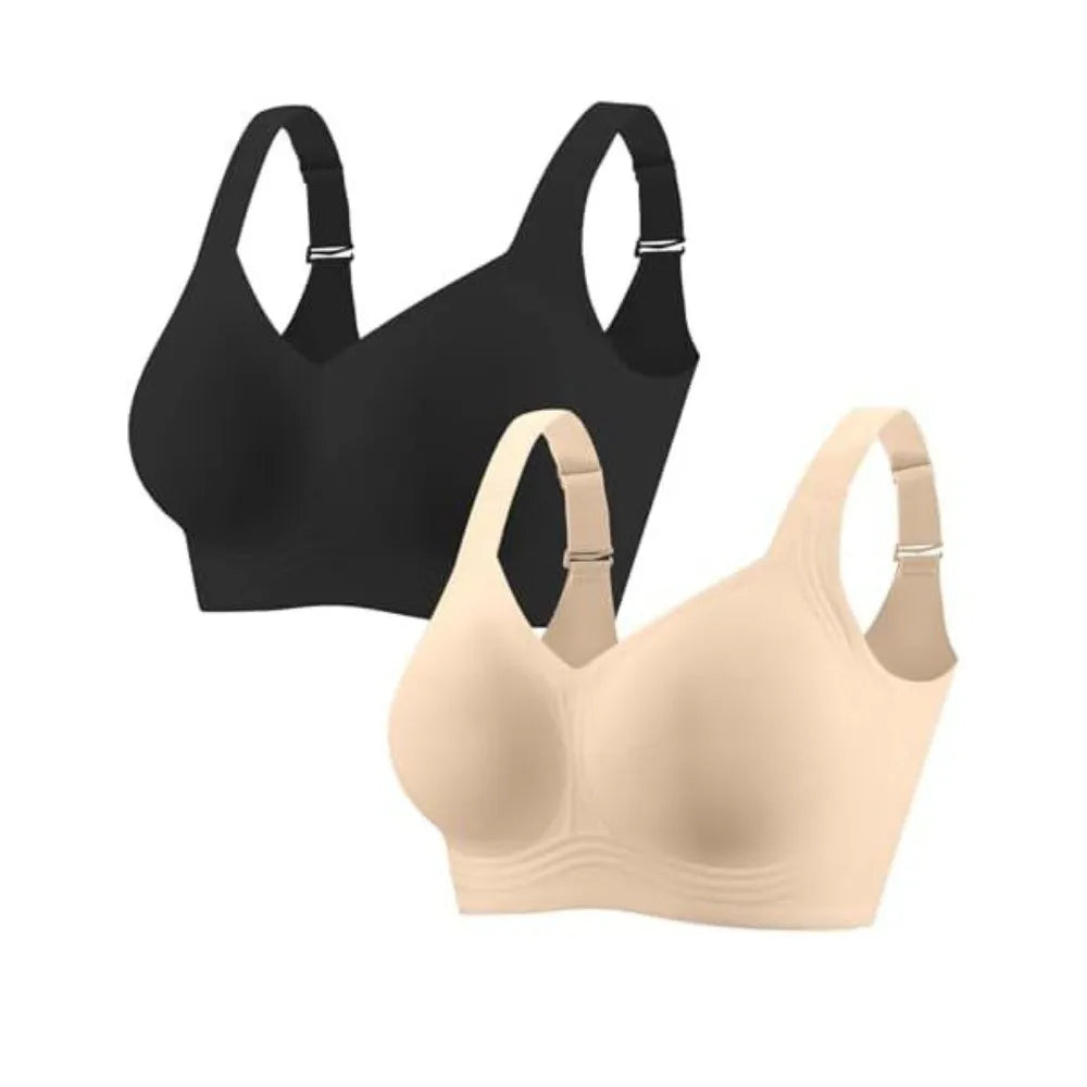 Lingerie Adjustable Wireless Bra Push-Up Anti-Sagging Underwear for Women Tank Top Style Plus Size Seamless Bra Yoga