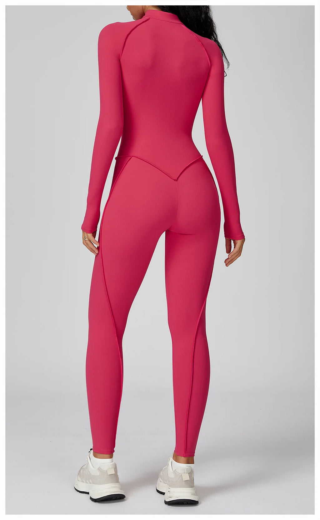 Yoga Bodysuit Long Sleeved Women's Tracksuits Gym Zipper Jumpsuits Sports Workout High-intensity Fitness One-piece Tights Suit