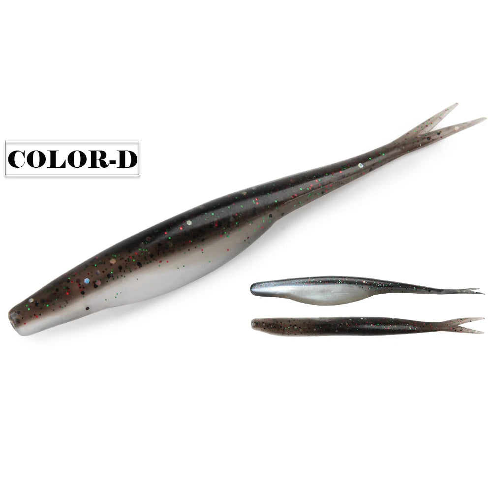 Spinpoler TPR Jerk Shad Slightly Forked Tail Floating Artificial Silicone Swimbait Fishing Lure For Zander Pike Perch Bass Pesca