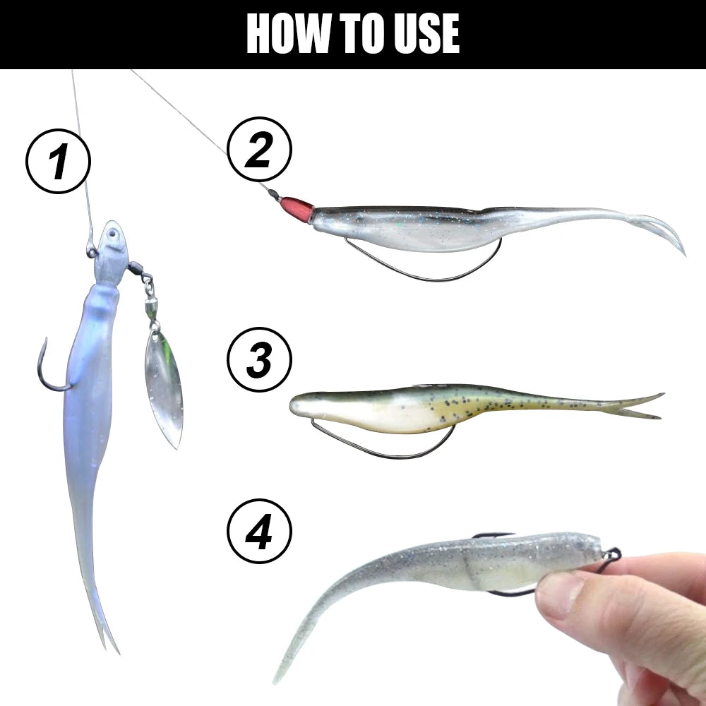 Spinpoler TPR Jerk Shad Slightly Forked Tail Floating Artificial Silicone Swimbait Fishing Lure For Zander Pike Perch Bass Pesca