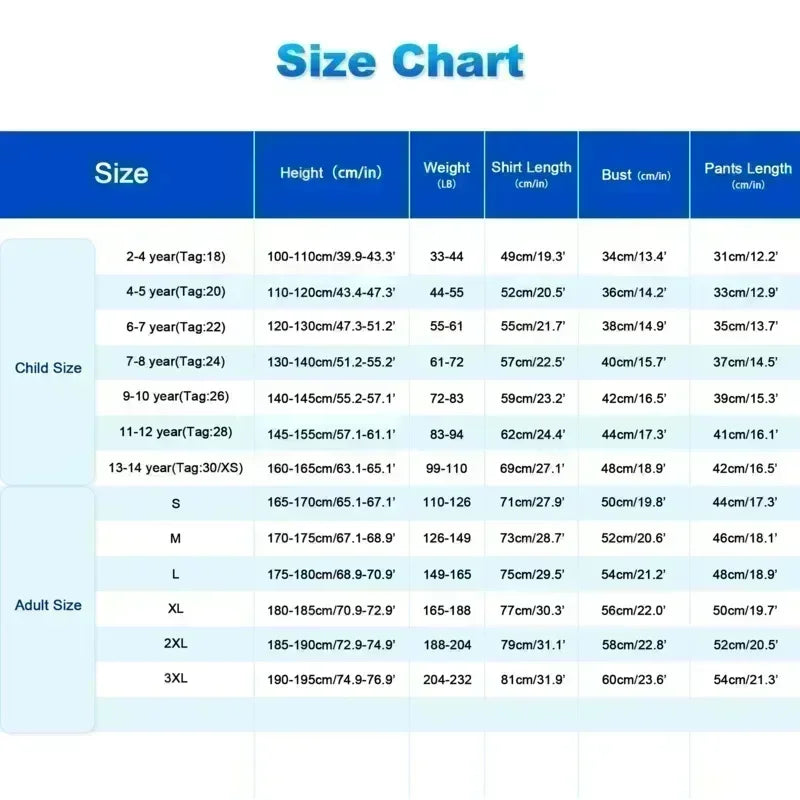 Children's Sports Suit Boy Girl  Fans Shirt Training Wear Games   Shirt  Men Kids Child Sets Kit Uniform Pajamas and Robes