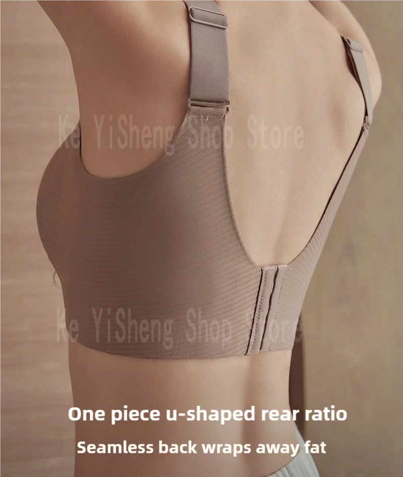 Lingerie women's bra anti-sagging large size adjustable seamless breast bra for women comfortable sexy