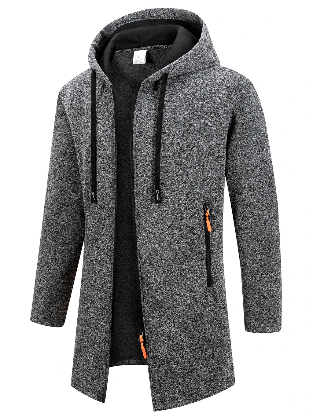 New Streetwear Men's Long Sleeve Sweatshirts for Men Zipper Hooded Oversize Winter Warm Jacket Coat Outdoor Tracksuit Men