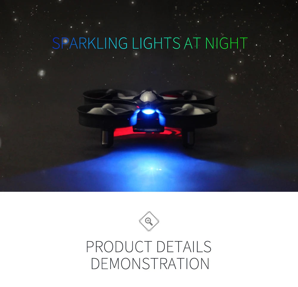 H36 Mini Drone 6-Axis Headless FPV Drones Pocket Remote Control Helicopter Plane RC Dron Quadcopter Toys Christmas Gift for Kids