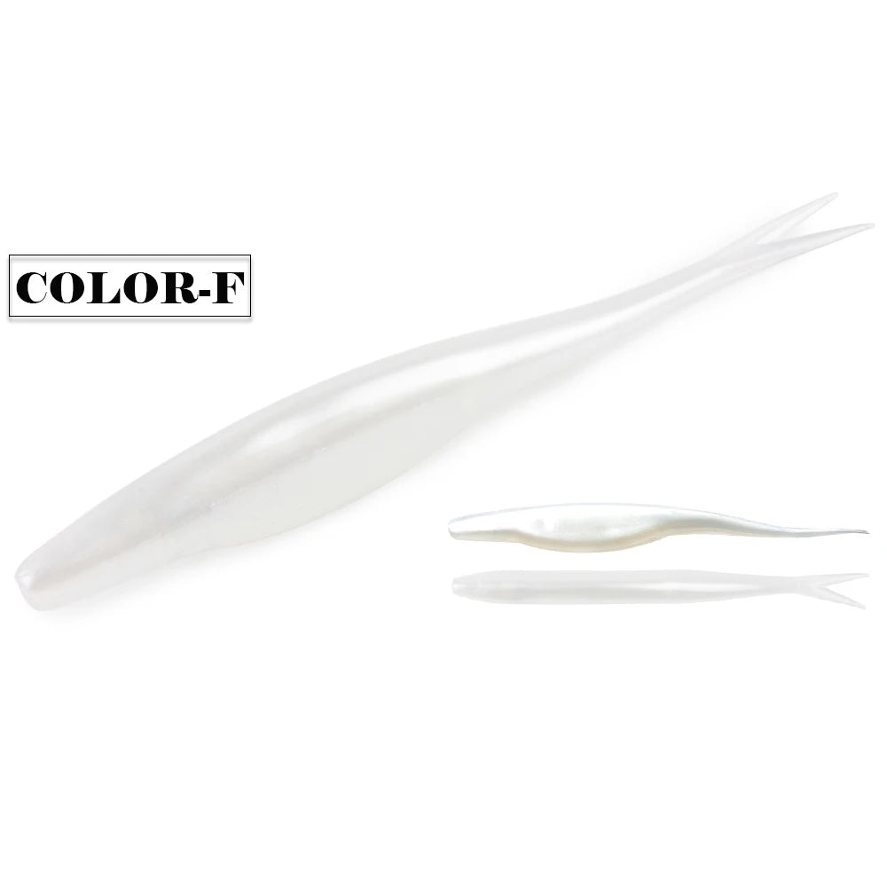Spinpoler TPR Jerk Shad Slightly Forked Tail Floating Artificial Silicone Swimbait Fishing Lure For Zander Pike Perch Bass Pesca