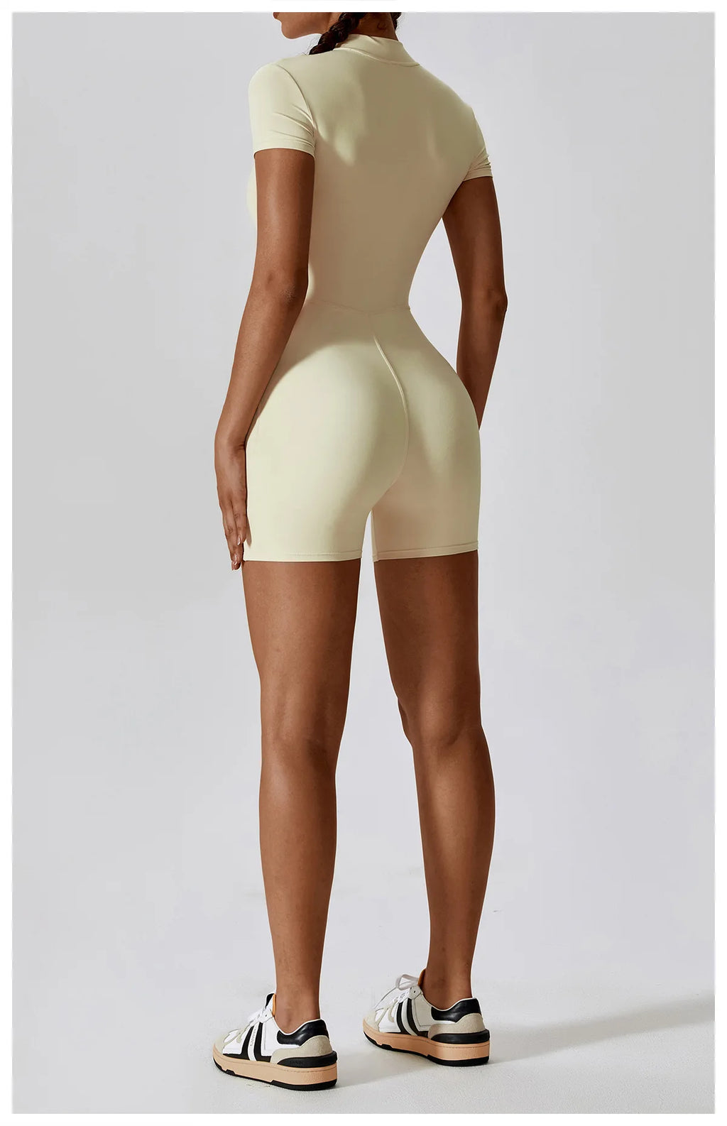 Summer Zipper Jumpsuits Short Sleeve Yoga Bodysuit Women's Yoga Set Gym Tracksuit Push-up Workout Clothes Dance Fitness Bodysuit
