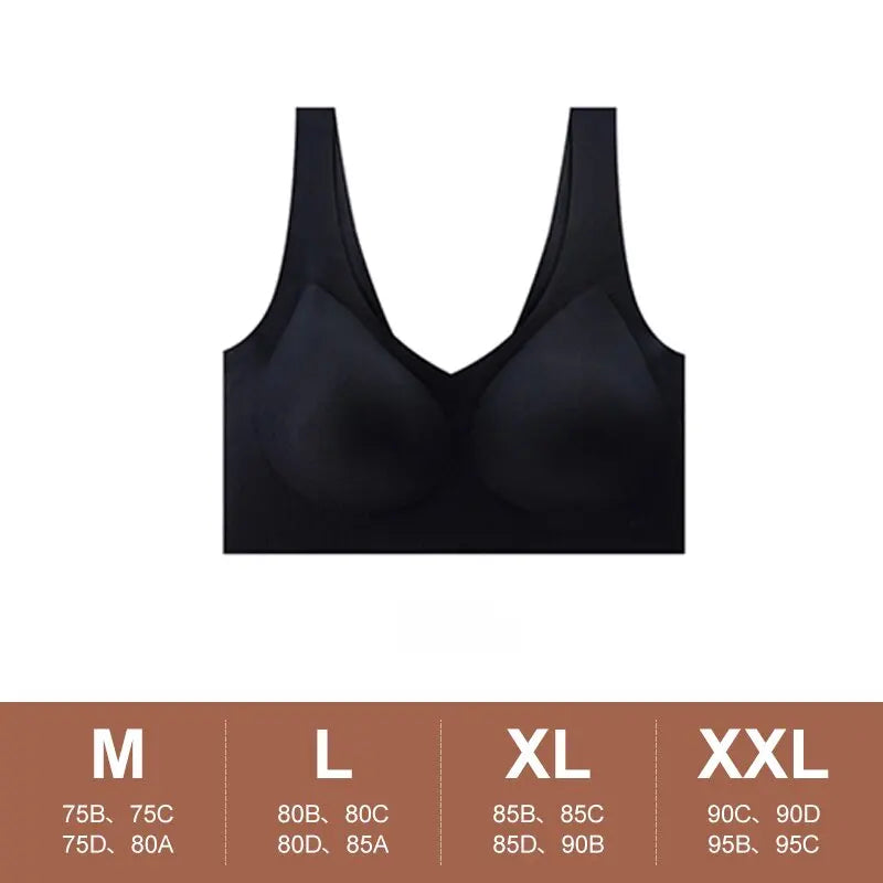 Seamless Women Push Up Bra Sleeping Yoga Sports Underwear Ultra Thin Sexy Lingerie