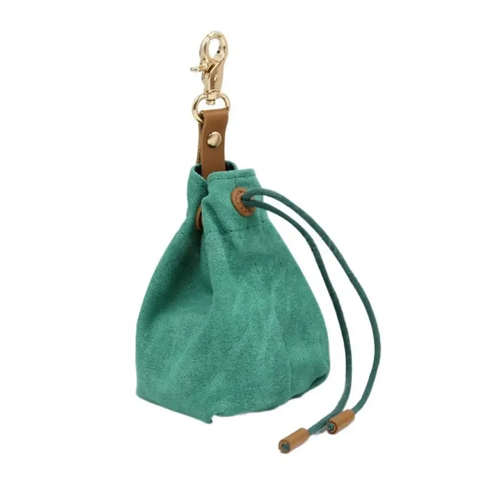 Dog Treat Pouch Food Storage Pet Training Portable Dog Training Treats Snack Bag with Drawstring for Small To Large Dogs