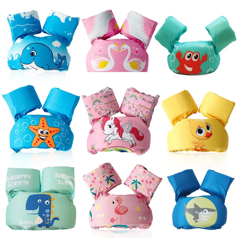 Baby Float Arm Sleeve Floating Ring Safe  Buoyancy Vest Kid Swimming Equipment Armbands Swim Foam Pool Toys Life Vest
