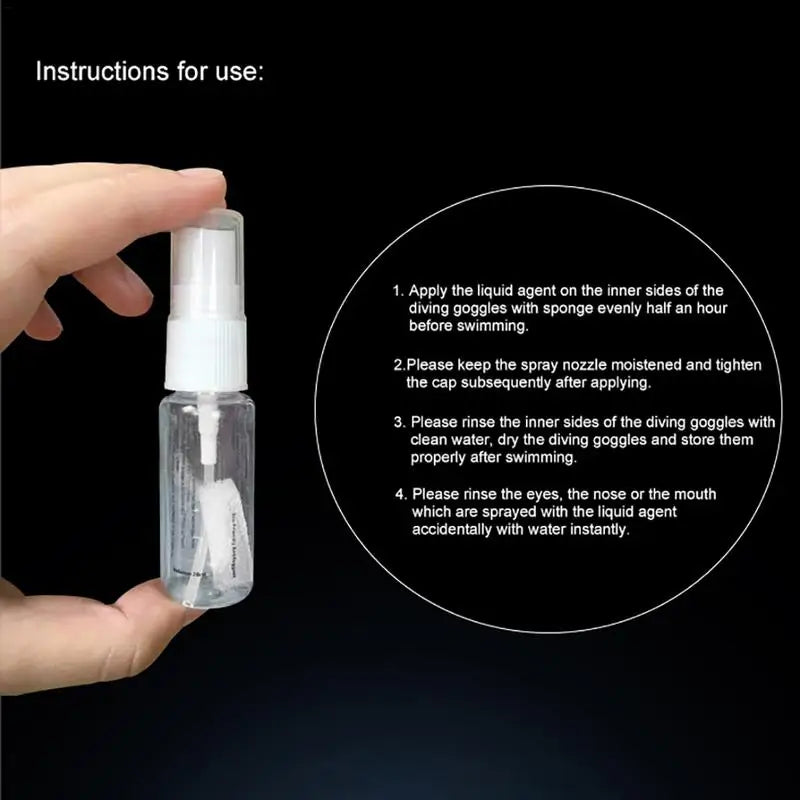 Swim goggles defogger 20ml Solid Lens defogging solution Sports goggles defogging mist Anti fog liquid for Diving Eyeglasses