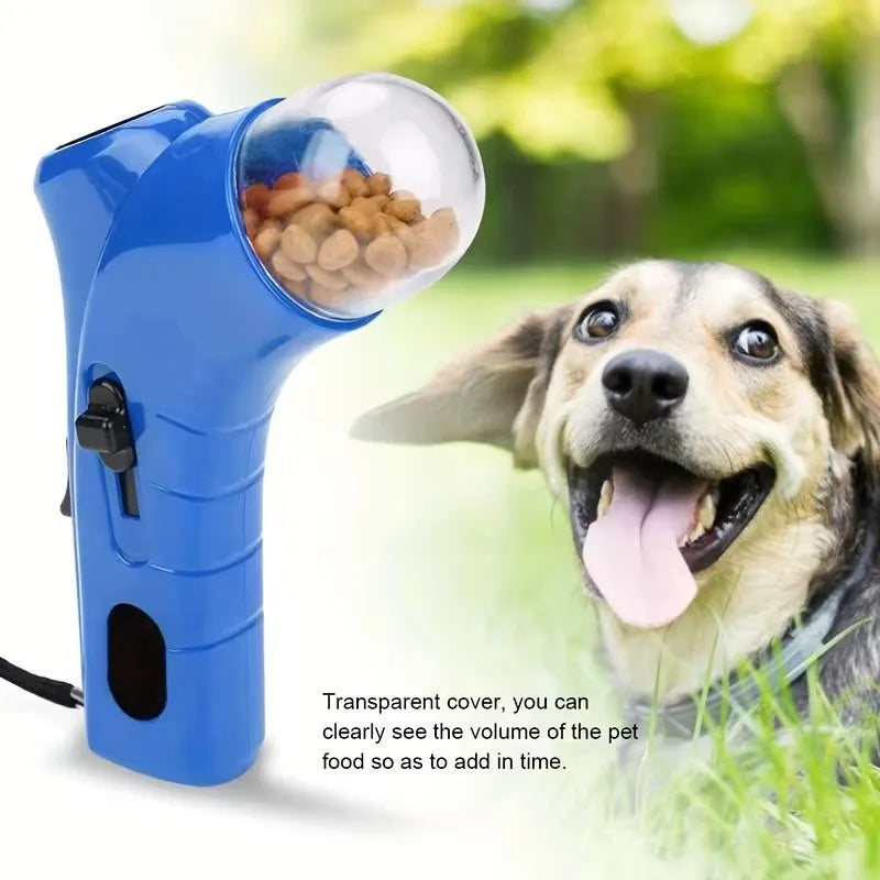 Pet Dog Treat Launcher Toy Interactive Food Catapult Feeder for Puppy Outdoor Training Snack Shooter Gun Pet Supplies Accessori