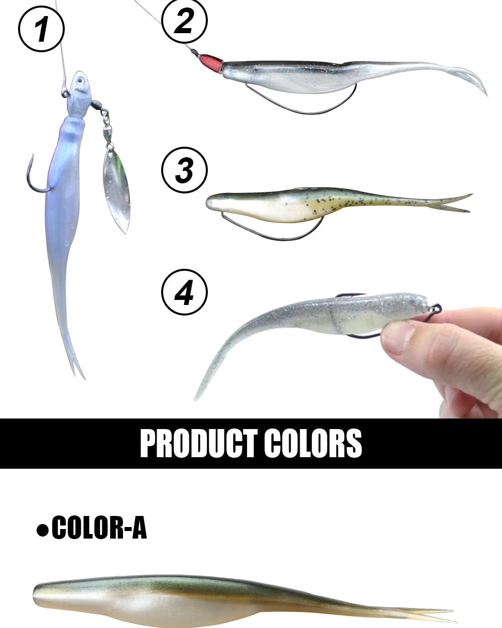 Spinpoler TPR Jerk Shad Slightly Forked Tail Floating Artificial Silicone Swimbait Fishing Lure For Zander Pike Perch Bass Pesca