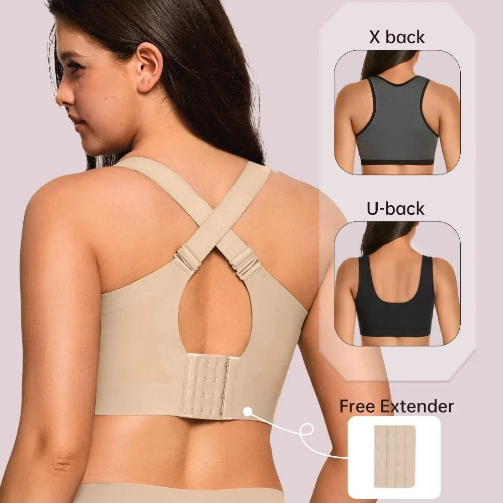 Lingerie Adjustable Wireless Bra Push-Up Anti-Sagging Underwear for Women Tank Top Style Plus Size Seamless Bra Yoga