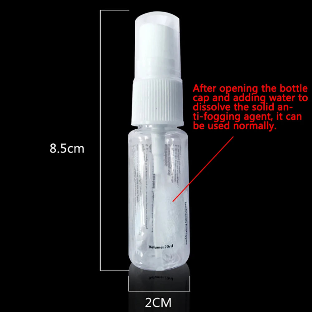 Swim goggles defogger 20ml Solid Lens defogging solution Sports goggles defogging mist Anti fog liquid for Diving Eyeglasses