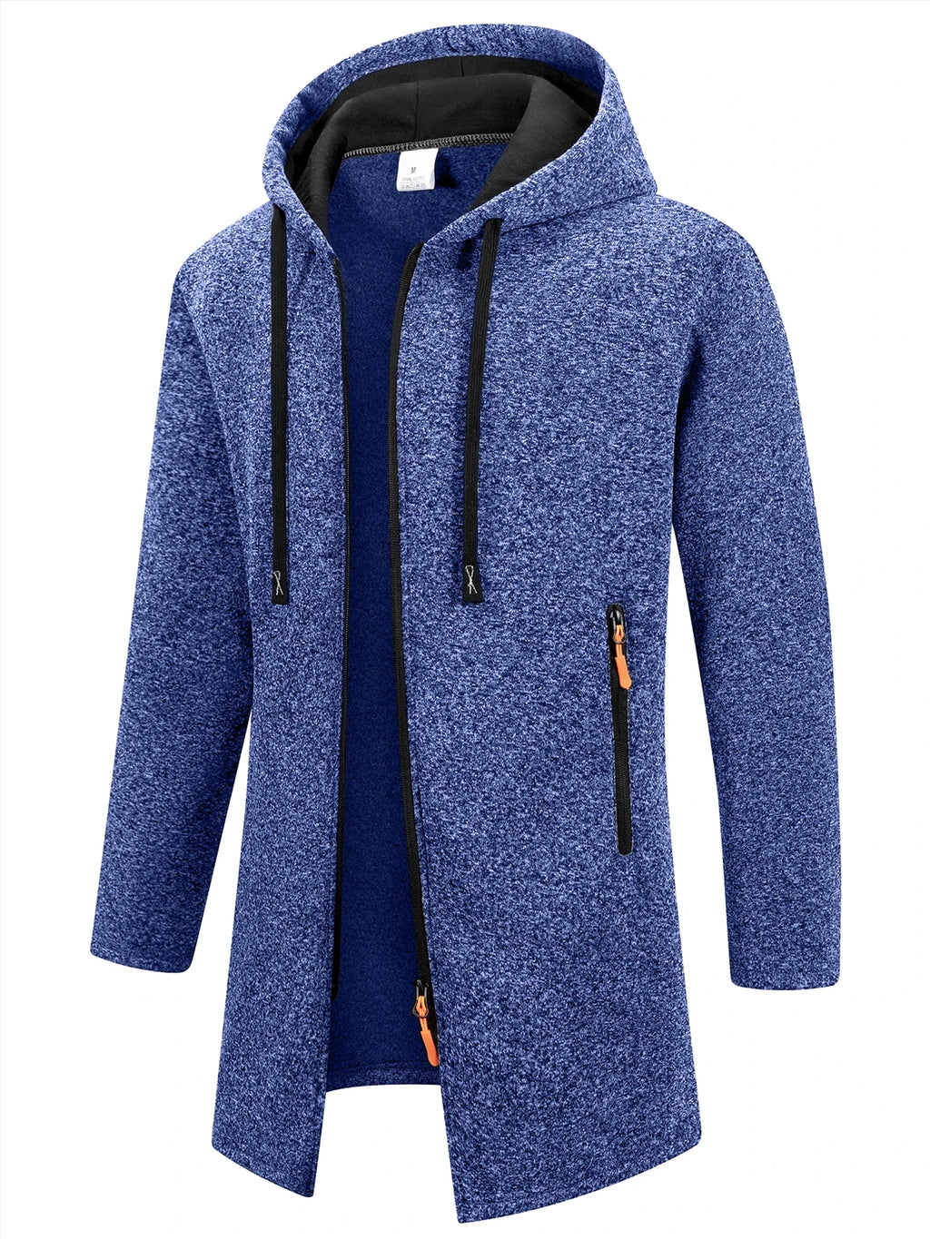 New Streetwear Men's Long Sleeve Sweatshirts for Men Zipper Hooded Oversize Winter Warm Jacket Coat Outdoor Tracksuit Men