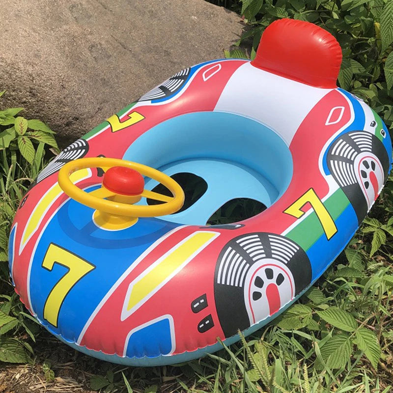 Inflatable Steering wheel car boat Swimming Float Ring, Inflatable  Pool Floatie ，Bathtub Toys， Pool Accessories