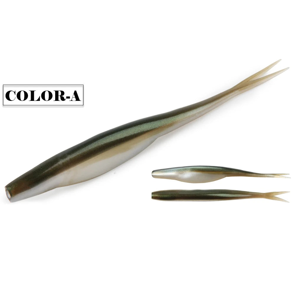 Spinpoler TPR Jerk Shad Slightly Forked Tail Floating Artificial Silicone Swimbait Fishing Lure For Zander Pike Perch Bass Pesca