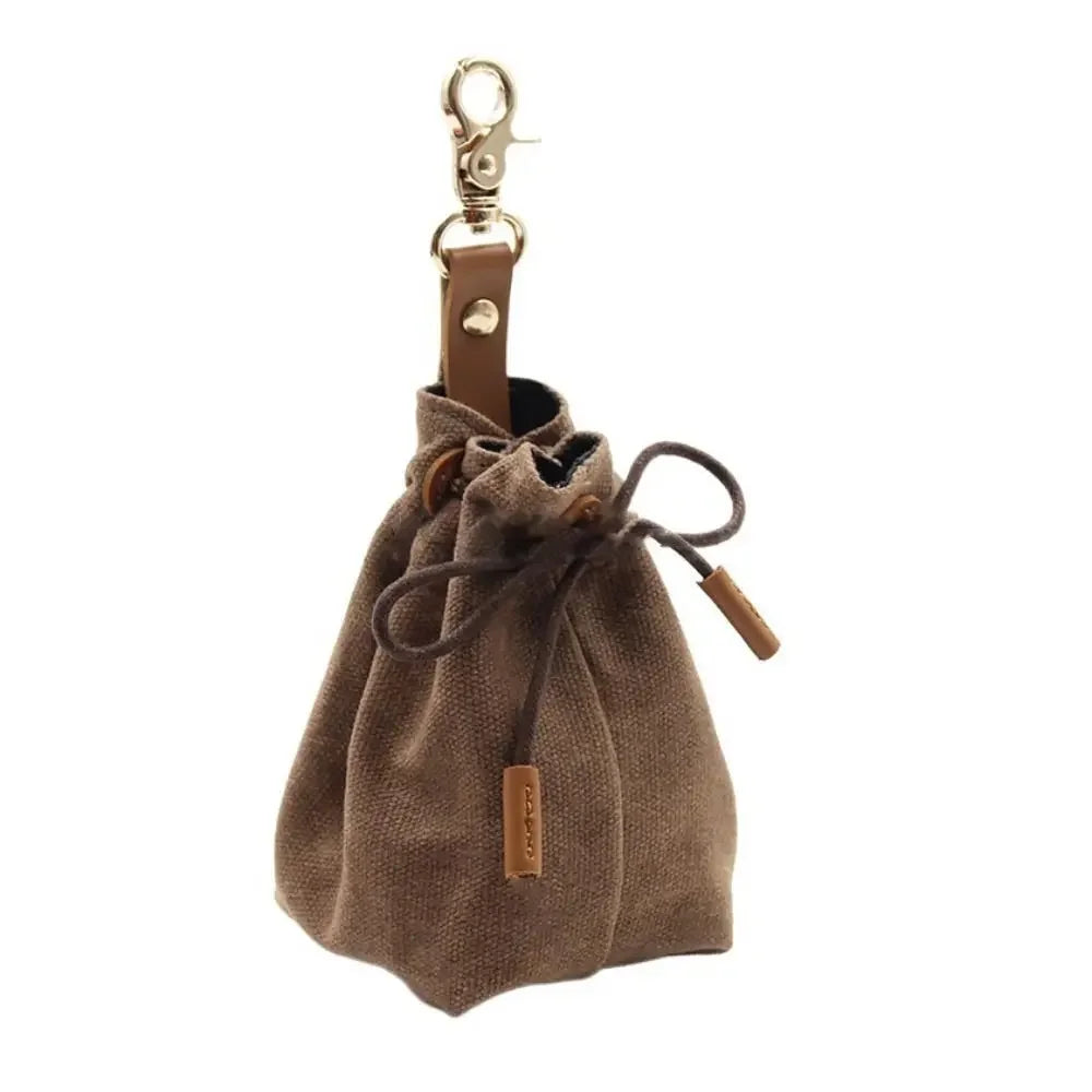 Dog Treat Pouch Food Storage Pet Training Portable Dog Training Treats Snack Bag with Drawstring for Small To Large Dogs