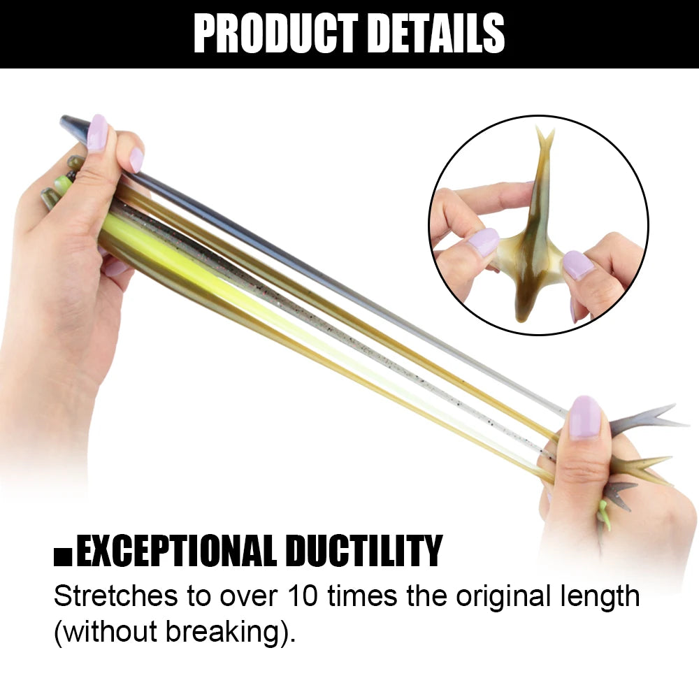 Spinpoler TPR Jerk Shad Slightly Forked Tail Floating Artificial Silicone Swimbait Fishing Lure For Zander Pike Perch Bass Pesca