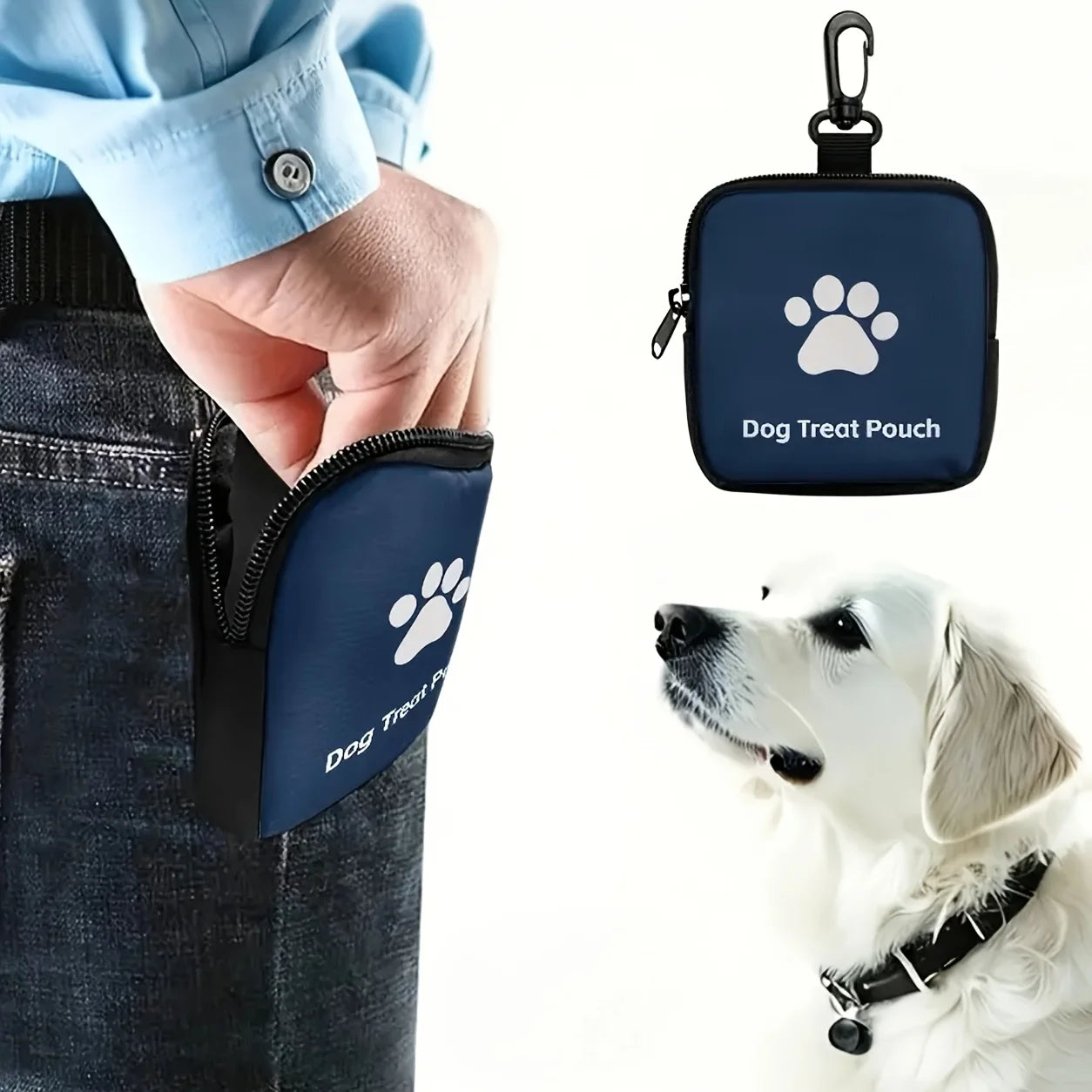 Portable Pet Treat Bag for Outdoor Activities and Walks Available in Multiple Colors Ideal Pet Treat Container for Dog Owners