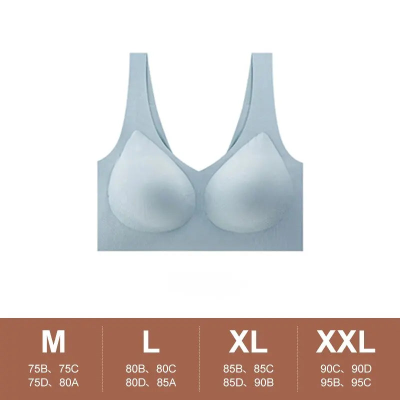 Seamless Women Push Up Bra Sleeping Yoga Sports Underwear Ultra Thin Sexy Lingerie