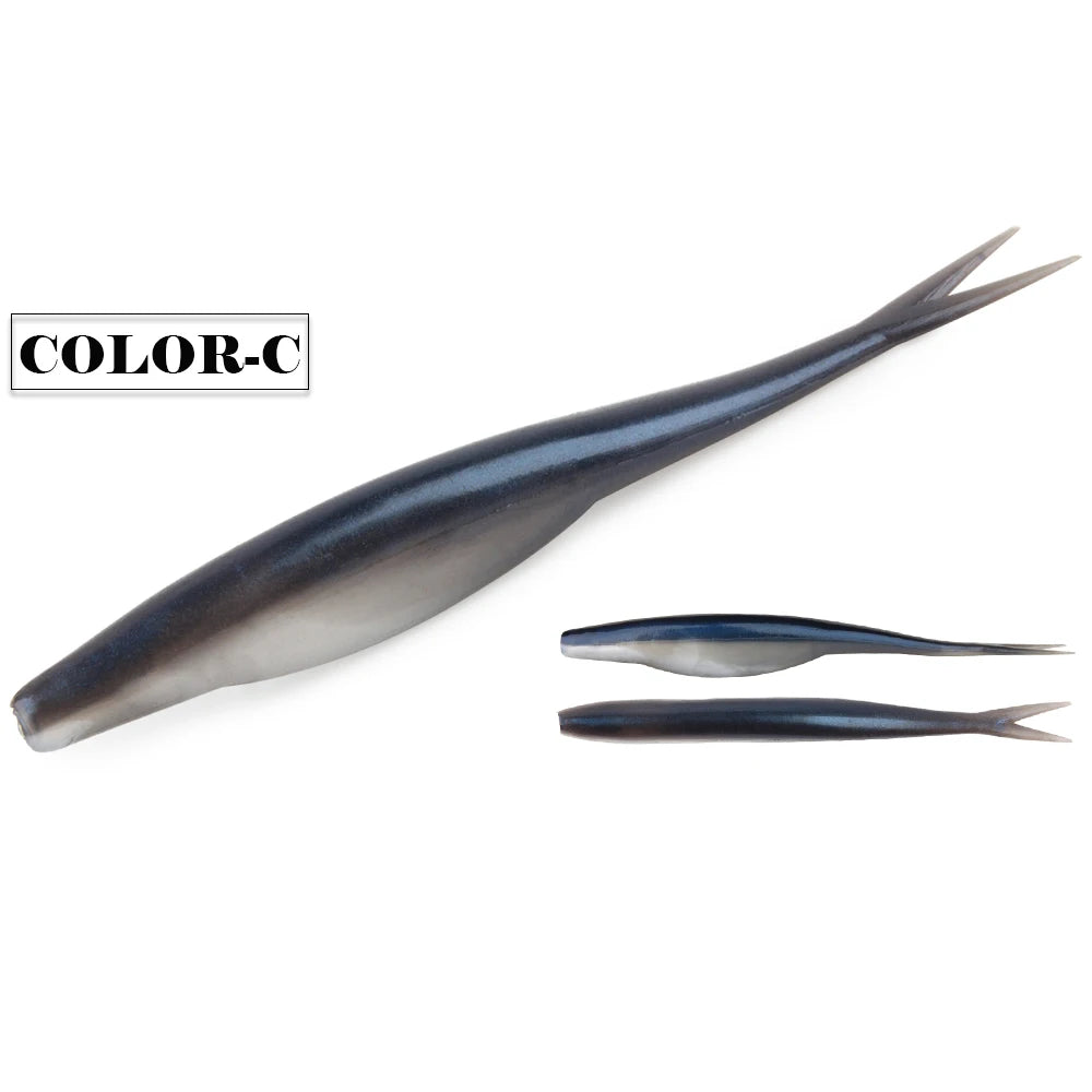 Spinpoler TPR Jerk Shad Slightly Forked Tail Floating Artificial Silicone Swimbait Fishing Lure For Zander Pike Perch Bass Pesca
