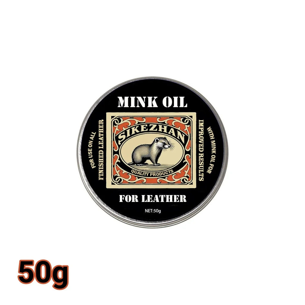 Mink Oil Leather Conditioner Balm for All Leather Products – Natural Odorless Care Cream for Shoes, Boots, Bags, Sofa