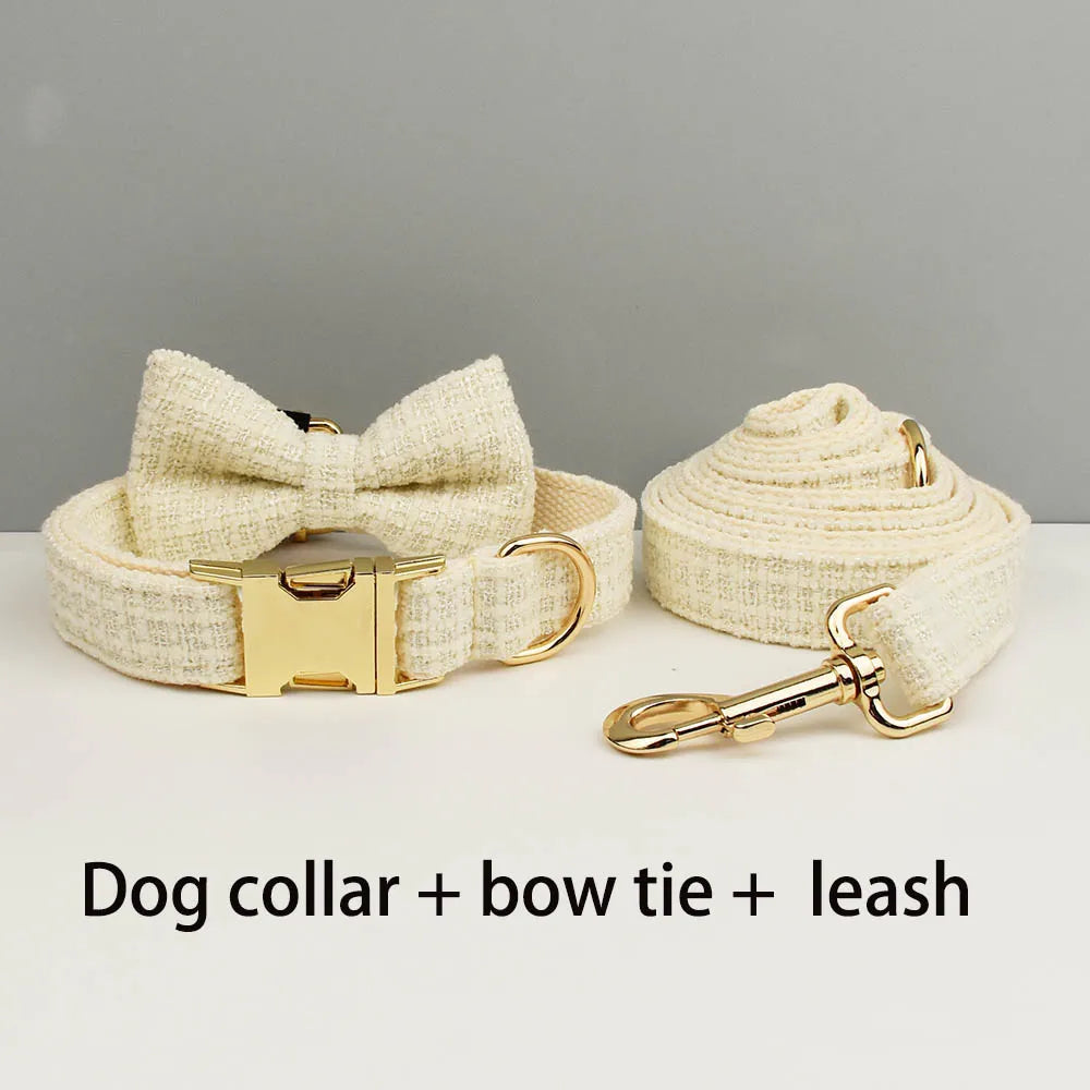 Custom Engraved Nameplate Dog Collar Leash Harness Set Personalized Pet Accessories for Dogs