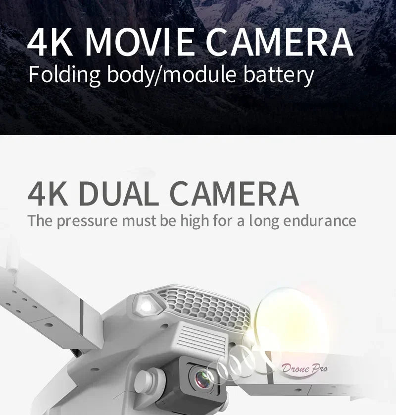 2025 E88 Pro WiFi FPV Drone with Single Dual 4K 1080P Camera Wide Angle HD Altitude Hold Foldable Quadcopter RC Helicopter Toy
