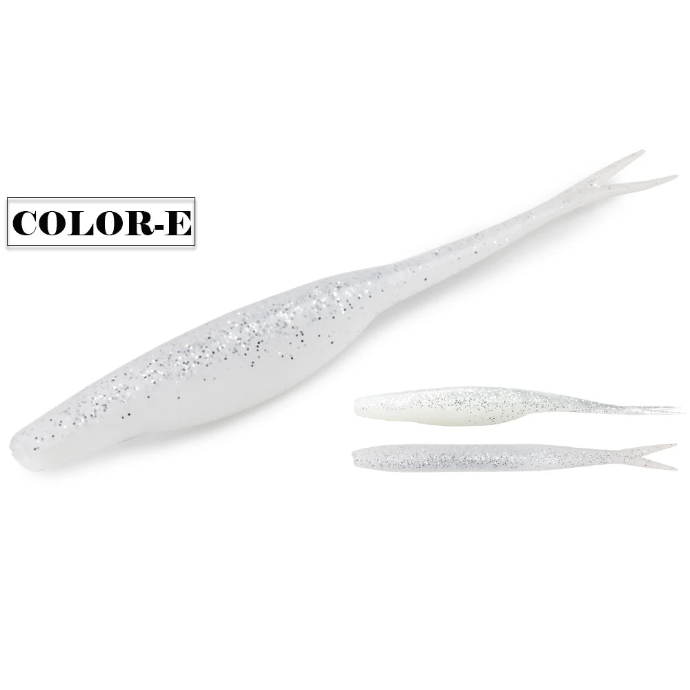 Spinpoler TPR Jerk Shad Slightly Forked Tail Floating Artificial Silicone Swimbait Fishing Lure For Zander Pike Perch Bass Pesca