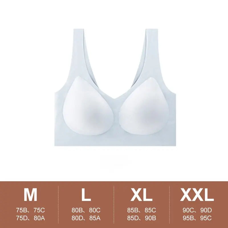 Seamless Women Push Up Bra Sleeping Yoga Sports Underwear Ultra Thin Sexy Lingerie