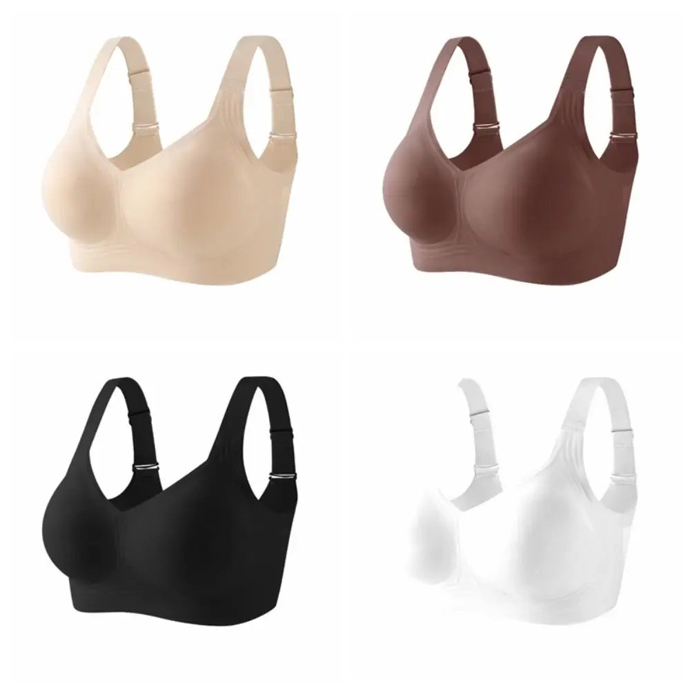 Lingerie Adjustable Wireless Bra Push-Up Anti-Sagging Underwear for Women Tank Top Style Plus Size Seamless Bra Yoga