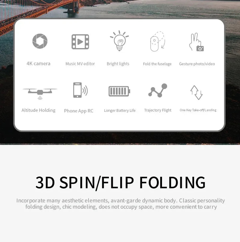 2025 E88 Pro WiFi FPV Drone with Single Dual 4K 1080P Camera Wide Angle HD Altitude Hold Foldable Quadcopter RC Helicopter Toy