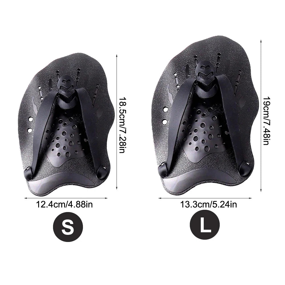 Swimming Paddles for Hands Swimming Training Hand Paddles Flippers with Adjustable Silicone Straps Women Men Children Unisex