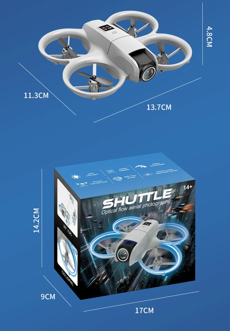 New H135 Mini Drone WIFI FPV Hover Professional 4K Camera Pocket Coloful Lights Dron Rc Plane Foldable Quadcopter RC Toys Gifts